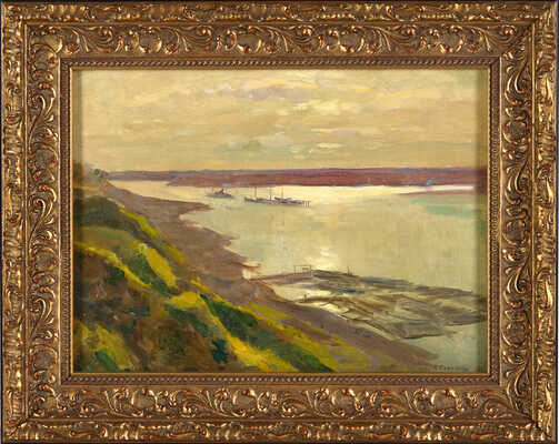 Белянин Николай Яковлевич. На Волге. Плоты 